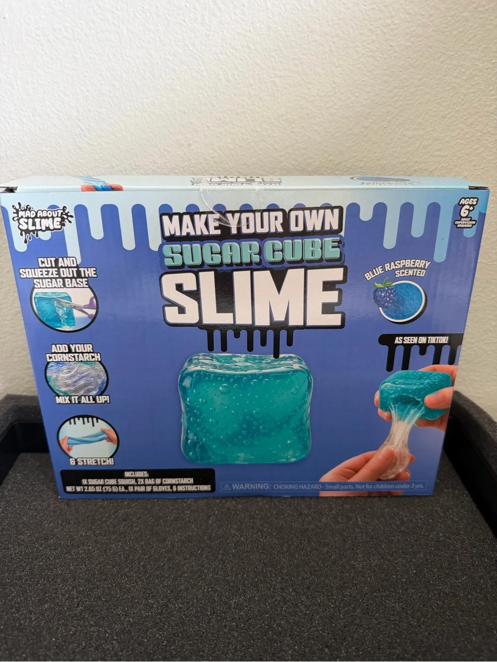 RMS Official Blueberry Scented Make Your Own NeeDoh Sugar Cube Slime Kit Squishy